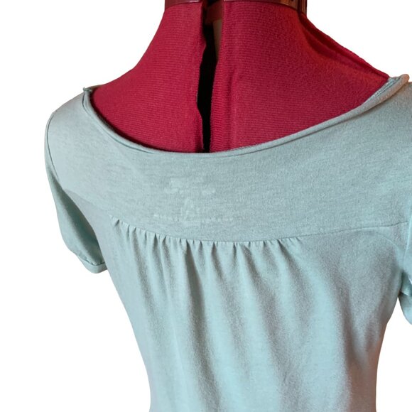 Disney Land - Jade green Short puffed sleeves Mickey Mini Mousse t-shirt - small - Picture 7 of 11